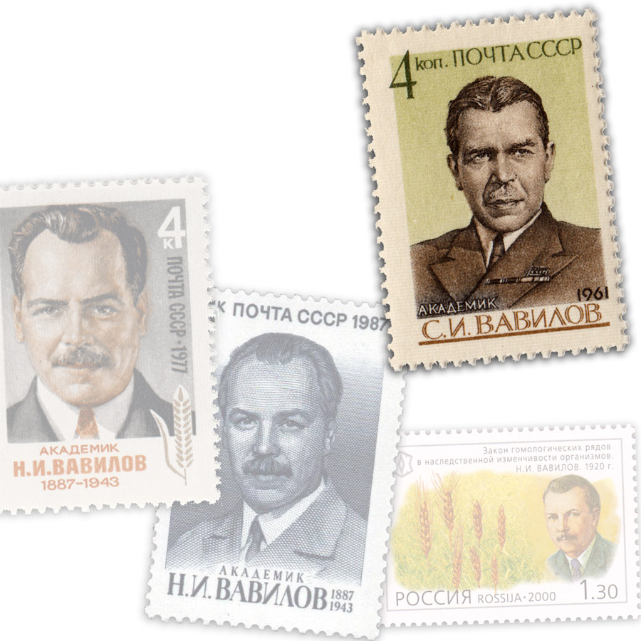 Вавилов Сергей Иванович на почтовых марках